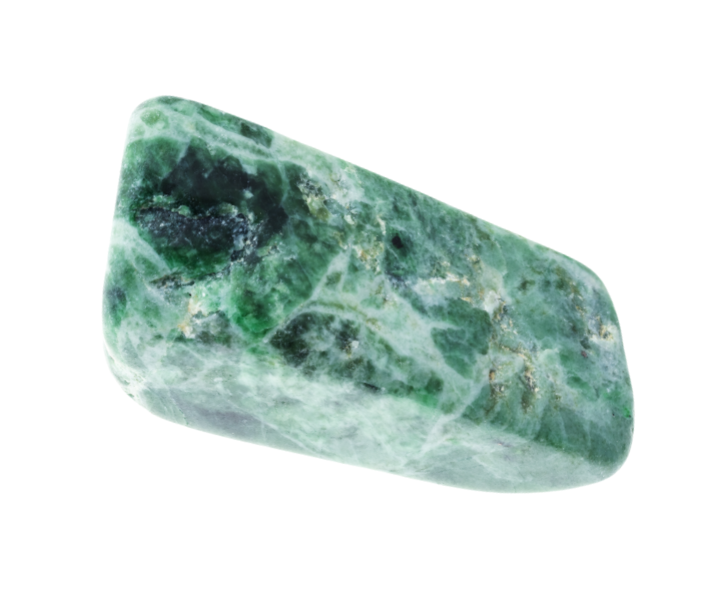 Roheline jadeiit kristall